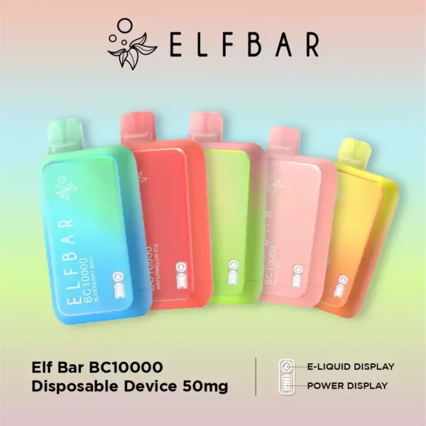 Elfbar Disposables | BC10 000 puffs | 650mAh Rechargeable Battery