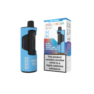 Solobar | Rechargeable Revolver Kit | 10K Puffs 5% – Blue