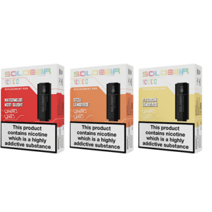 Solobar | Revolver Disposable Replacement Pods | 2500K Puffs 5% | Single Disposable – Peach Mango Ice